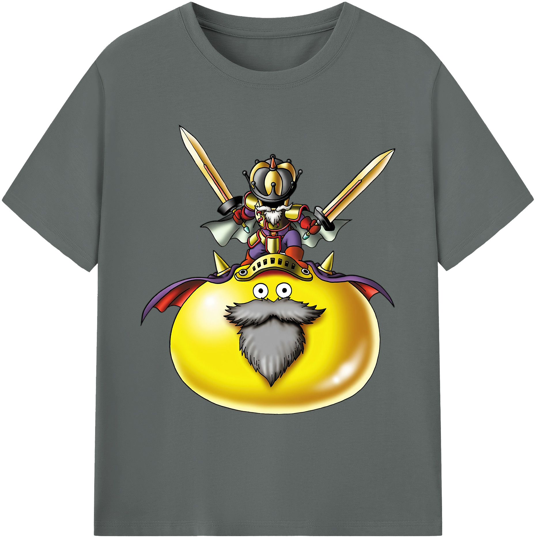 （画像用） ドラゴンクエスト Doragon Kuesuto Dragon Quest 綿100％ メンズ半袖Tシャツ｜肌触りやわらか＆通気性